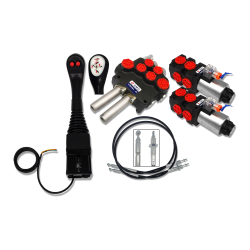 ZESTAW 4 SEKCYJNY DO TURA ROZDZIELACZ 80L JOYSTICK 2P LINKI 1,5m